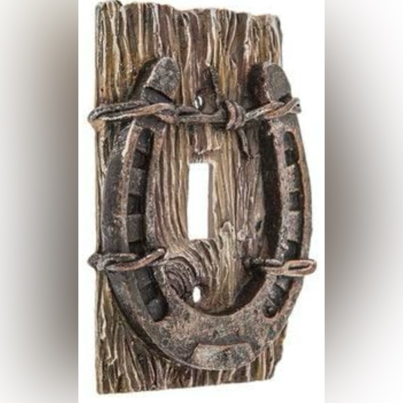 3-D light switch cover Cowboy Western #2 pieces - Picture 1 of 5